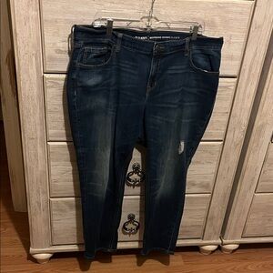 Old Navy Dark Blue Women's Boyfriend Skinny Jeans